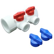 Коллектор Valfex STANDARD 40х20, 2вых., c шаровыми кранами, PPR 101134002