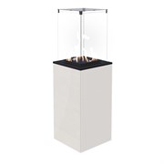Газовый уличный обогреватель Kratki PATIO MINI/M/G31/37MBAR/B - белое стекло, с ручным управлением M64644
