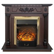 Пристенный электрокамин Real-Flame Dacota STD/EUG AO с очагами Fobos s Lux BL/BR, Majestic s Lux BL/BR M31366