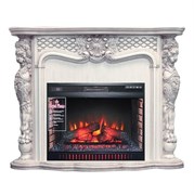 Пристенный электрокамин Royal Flame Castle с очагом Vision 30 EF LED FX (Слоновая кость с темной патиной) M117986