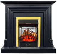 Пристенный электрокамин Royal Flame Bradford (Серый графит) с очагом Majestic FX M Brass/Black M215616