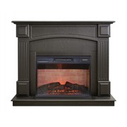 Электрокамин с эффектом живого огня и звуком Real-Flame Carolina 25,5/24 DN с очагом Irvine 24 M68372