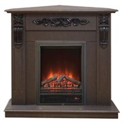 Угловой камин электрический с эффектом пламени Real-Flame Dominica Corner STD/EUG DN с очагом Eugene M66251