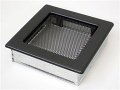 Вентиляционная решетка для камина Kratki 17х17 графитовая 17G M111855