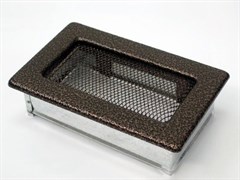 Вентиляционная решетка для камина Kratki 11х17 черная/медь пористая 117M M111873
