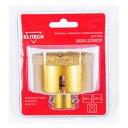 Коронка алмазная универсальная Elitech 70 мм х М14 167-155634