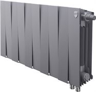 Биметаллический радиатор Royal Thermo Pianoforte 300 VD 10 секц. Silver Satin M241346