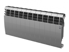 Биметаллический радиатор Royal Thermo Biliner 350 VD 12 секц. Silver Satin M185219