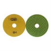 Алмазный гибкий шлифовальный диск CHA C3 50x2,0 №1 мрамор wet желтый 603-088970