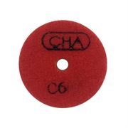Алмазный гибкий шлифовальный диск CHA C6 50x7,0 №1 гранит wet красный 603-088982