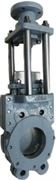 Задвижка шиберная ABRA KV-03 Ду200 Ру10 двусторонняя, межфланцевая, клин - обрезиненный, шпиндель - выдвижной, корпус - чугун, уплотнение - EPDM, c ISO фланцем под привод D040-02526