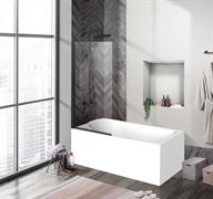 Шторка на ванну BelBagno шторка 90х150, UNO-V-1-90/150-C-NERO T0060276