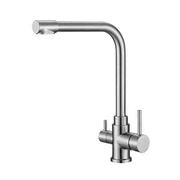 Смеситель для кухни BelBagno с краном для питьевой воды, нержавеющая сталь, исполнение сатин, BB-LAM15-IN T0060048