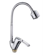 Смеситель для кухни FRAP 43701-B с гибким изливом T0010755