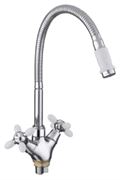 Смеситель для кухни FRAP 43127-7 с гибким изливом T0010749