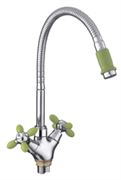 Смеситель для кухни FRAP 43127-6 с гибким изливом T0010748