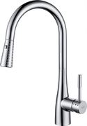 Смеситель для кухни D&K DA1462501C с выдвижной лейкой, хром T0045019