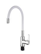 Смеситель для кухни ESKO CORAL CL 519 W Смеситель д/кухни с R-изливом, белый T0042319