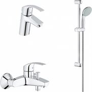 Комплект из смесителей Grohe Комплект для ванны 3 в 1 Eurosmart 2015 124446 T0012516