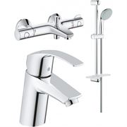 Комплект из смесителей Grohe Комплект для ванны 3 в 1 Grohtherm 800, 124422 T0012518