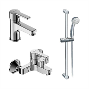 Комплект из смесителей Vidima Уно Сет 3 в 1, BA234AA, BA322AA, BA187AA, хром, BA376AA T0041620