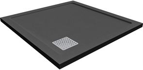 Душевой поддон Taliente из камня 90х90х3,5 черный матовый, Stone с бортом, PTA-ST-90B T0056930