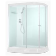 Душевая кабина DOMANI-Spa Delight Slim 128 L, низкий поддон, белые стенки, сатинматированное стекло, б/э, DS01DS128LLWM00 T0046562
