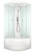 Душевая кабина Domani-Spa Delight Slim 99 high, выс.под.сатин матир.стекло,задн.бел.стекл.панель, б/э, DS01DS99HWM00 T0046569