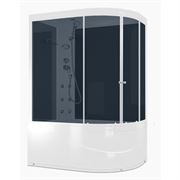 Душевая кабина DOMANI-SPA Delight 128 Slim L high,г/м высокий поддон, черная стеклянная задняя панель, тонированное стекло, DS01DS128LHBT10 T0046576