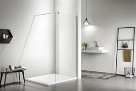 Душевое ограждение AQUATEK Walk in с держателем 900x2000 хром, AQ WIW 09020CH T0051893
