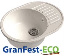 Мойка из искусственного камня GRANFEST ECO-58.331 620*480 (белый №331), 28627 T0011673