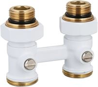 Узлы нижнего подключения Royal Thermo прямой 1/2 х3/4  EK (белый) M240866