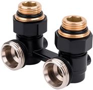 Узлы нижнего подключения Royal Thermo угловой 1/2 х3/4  EK (черный) M240872