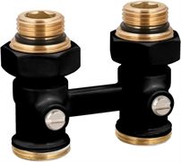 Узлы нижнего подключения Royal Thermo прямой 1/2 х3/4  EK (черный) M240865