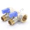 Коллектор General Fittings 6200 3/4 х1/2 , 2вых., c шаровыми кранами, латунь никелир. 620056N0504B2A~ - фото 4497417 Коллектор General Fittings 6200 3/4 х1/2 , 2вых., c шаровыми кранами, латунь никелир. 620056N0504B2A~ - фото 4497417