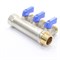 Коллектор General Fittings 6200 3/4 х1/2 , 3вых., c шаровыми кранами, латунь никелир. 620056N0504B3A - фото 4497495 Коллектор General Fittings 6200 3/4 х1/2 , 3вых., c шаровыми кранами, латунь никелир. 620056N0504B3A - фото 4497495