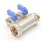 Коллектор General Fittings 6200 3/4 х1/2 , 2вых., c шаровыми кранами, латунь никелир. 6200R6N0504B2A - фото 4497535 Коллектор General Fittings 6200 3/4 х1/2 , 2вых., c шаровыми кранами, латунь никелир. 6200R6N0504B2A - фото 4497535