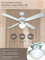 Вентилятор с подсветкой Dreamfan Vegas White 105 M213838 - фото 4661391 Вентилятор с подсветкой Dreamfan Vegas White 105 M213838 - фото 4661391