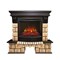 Комплект электрокаминов с искусственным камнем Real-Flame Stone Brick 25/25,5 с очагом Evrika 25,5 LED M52757 - фото 4743246