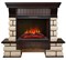Комплект электрокаминов с искусственным камнем Real-Flame Kavkaz 25,5/24 с очагом Sparta 25,5 LED M104888 - фото 4743407