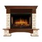 Угловой электрокамин Electrolux EFP/P-2520LS с порталом Firelight Forte Wood 25 U (угловой) камень коричневый, шпон темный дуб M138793 - фото 4748308