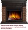 Широкий портал Firelight Bricks Wood 25 камень темный, шпон венге M231500 - фото 4759711 Широкий портал Firelight Bricks Wood 25 камень темный, шпон венге M231500 - фото 4759711