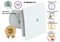 Вытяжка для ванной MAK TRADE GROUP A100XM-S-K M210913 - фото 5160542 Вытяжка для ванной MAK TRADE GROUP A100XM-S-K M210913 - фото 5160542