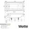 Ванна чугунная WOTTE Line 1500х700х392, Line 1500x700 T0041554 - фото 5403733 Ванна чугунная WOTTE Line 1500х700х392, Line 1500x700 T0041554 - фото 5403733