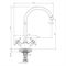 Смеситель для кухни DECOROOM DR51028-Black T0045967 - фото 5408151 Смеситель для кухни DECOROOM DR51028-Black T0045967 - фото 5408151