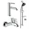 Комплект из смесителей VITRA Minimax S комплект 3F для душа A49153EXP T0029785 - фото 5428255