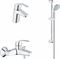 Комплект из смесителей Grohe Комплект для ванны 3 в 1 Eurosmart 2015 124446 T0012516 - фото 5428268
