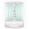 Душевая кабина DOMANI-Spa Delight Slim 110 high 1000*1000*2180, белая стеклянная задняя панель, сатин матированное стекло, DS01DS110HWM10 T0046564 - фото 5445526